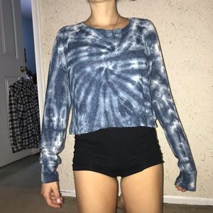 Tie Dye Cropped Sweater